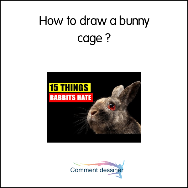 How to draw a bunny cage